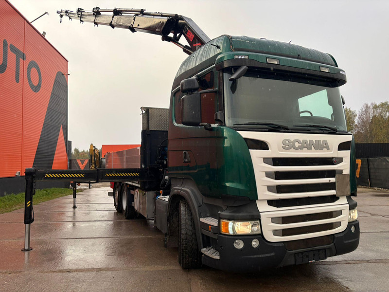 Грузовик бортовой/ Платформа, Автоманипулятор Scania R 410 6x2 HIAB 322EP-5 HIPRO / PLATFORM L=6131 mm: фото 10