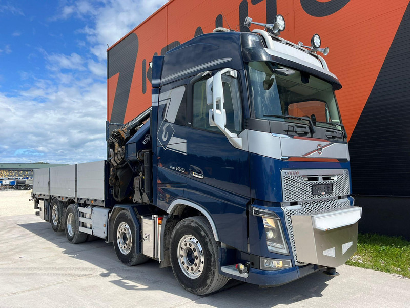 Volvo FH 16 650 8x2*6 HMF 6020K-RC + JIB / PLATFORM L=6344 mm - Грузовик бортовой/ Платформа, Автоманипулятор: фото 4 Volvo FH 16 650 8x2*6 HMF 6020K-RC + JIB / PLATFORM L=6344 mm - Грузовик бортовой/ Платформа, Автоманипулятор: фото 4