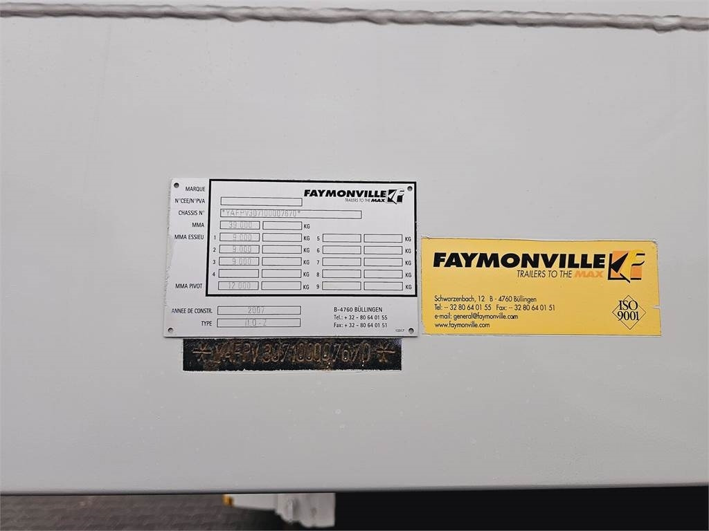 Полуприцеп Faymonville GLASS and concrete concrete panels INLOADER: фото 8