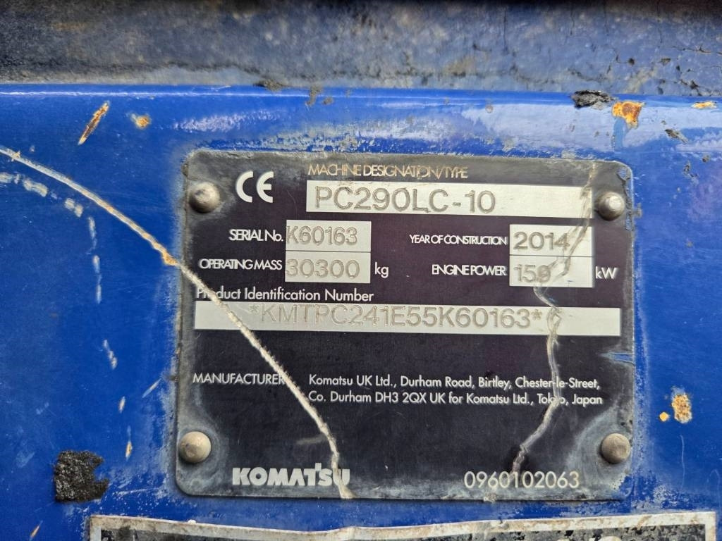 Komatsu PC 290 LC-10 - PC290LC - PC 290 LC -11 - Гусеничный экскаватор: фото 5 Komatsu PC 290 LC-10 - PC290LC - PC 290 LC -11 - Гусеничный экскаватор: фото 5