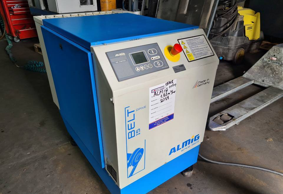 Kompresor śrubowy Almig Belt 15, 15 kw. 2011r - Воздушный компрессор: фото 3 Kompresor śrubowy Almig Belt 15, 15 kw. 2011r - Воздушный компрессор: фото 3