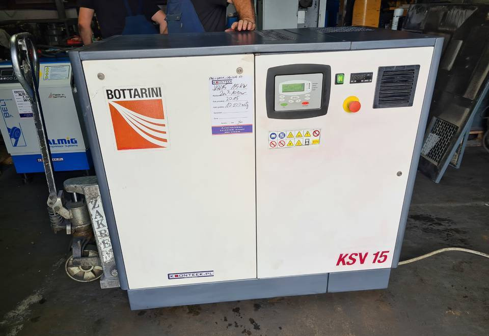 Kompresor śrubowy BOTTARINI KSV 15, 15 kw, 2015r - Воздушный компрессор: фото 4 Kompresor śrubowy BOTTARINI KSV 15, 15 kw, 2015r - Воздушный компрессор: фото 4