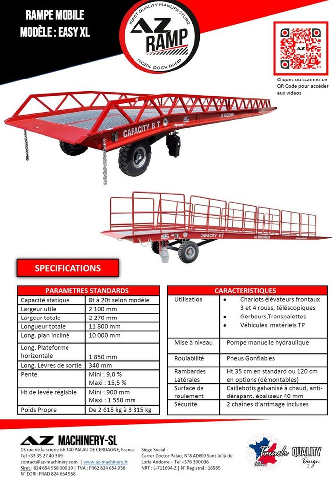 **RENTAL 12-24-36 Month** AZ RAMP-EASY XL-8 . Mobil Loading Ramp - Погрузочная рампа: фото 4 **RENTAL 12-24-36 Month** AZ RAMP-EASY XL-8 . Mobil Loading Ramp - Погрузочная рампа: фото 4