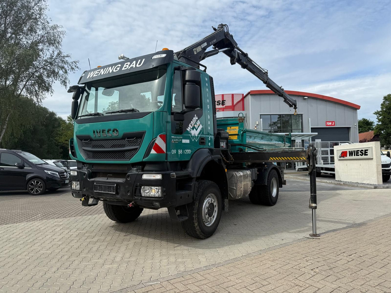 Самосвал, Автоманипулятор Iveco AD190 T/W Trakker 410 4x4 Allrad Kran KipperHIAB: фото 7