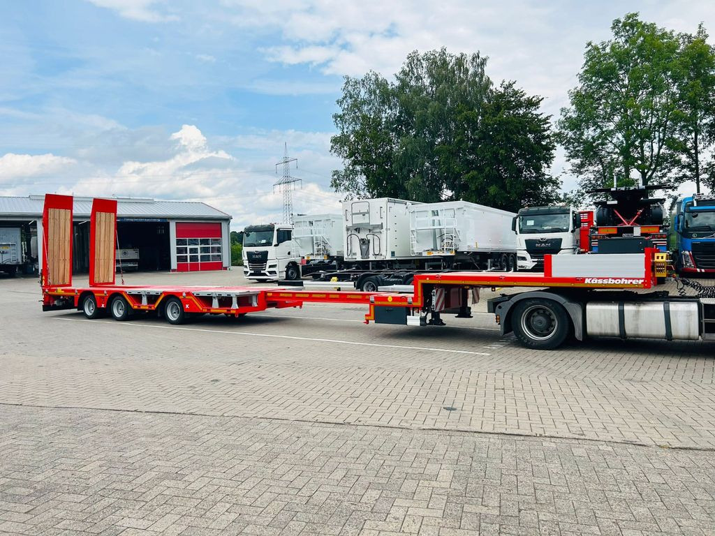 Kässbohrer KSLA RJ Mega Jumbo Tieflader mit Radmulden tele - Низкорамный полуприцеп: фото 1 Kässbohrer KSLA RJ Mega Jumbo Tieflader mit Radmulden tele - Низкорамный полуприцеп: фото 1