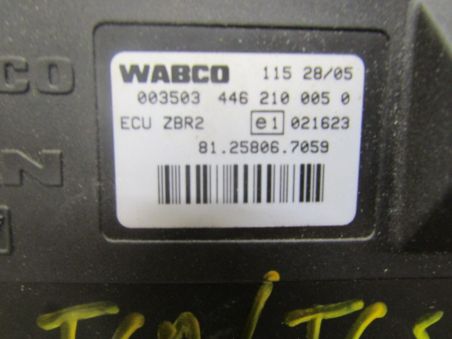 MAN TGA / TGS / TGX WABCO ZBR2 ECU 81.25806.7059 - Блок управления для Грузовиков: фото 2 MAN TGA / TGS / TGX WABCO ZBR2 ECU 81.25806.7059 - Блок управления для Грузовиков: фото 2
