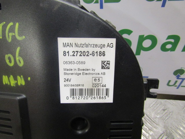 MAN TGL/TGM CLOCK CLUSTER 81.27202.6186 - Электрическая система для Грузовиков: фото 2 MAN TGL/TGM CLOCK CLUSTER 81.27202.6186 - Электрическая система для Грузовиков: фото 2