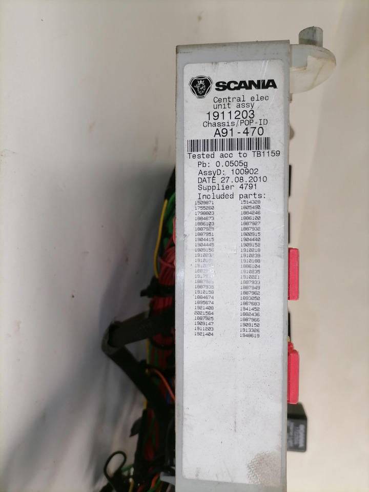Scania Central electric unit 1911203 - Предохранитель для Грузовиков: фото 3 Scania Central electric unit 1911203 - Предохранитель для Грузовиков: фото 3