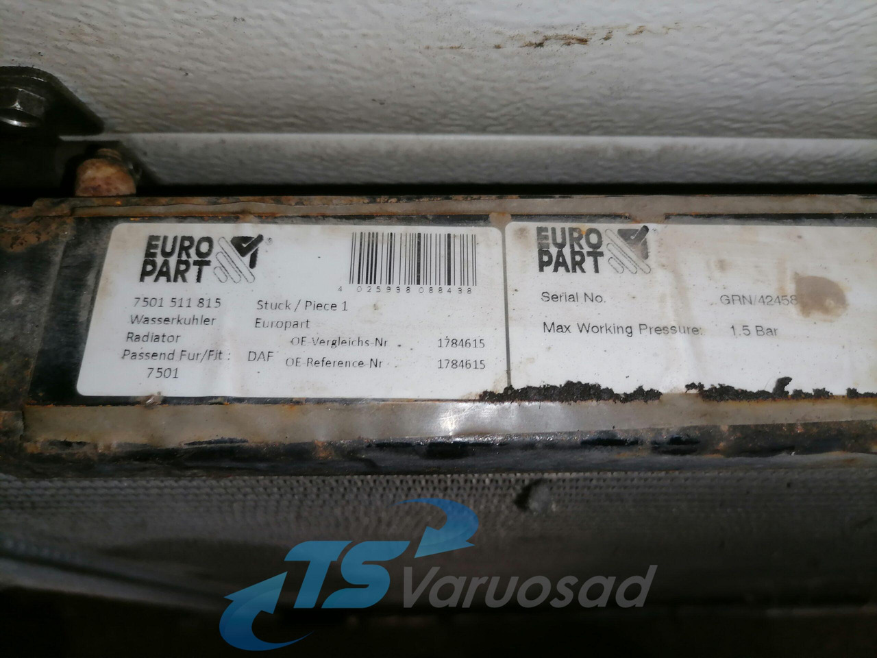 Scania Cooling radiator 1769999 - Радиатор для Грузовиков: фото 5 Scania Cooling radiator 1769999 - Радиатор для Грузовиков: фото 5