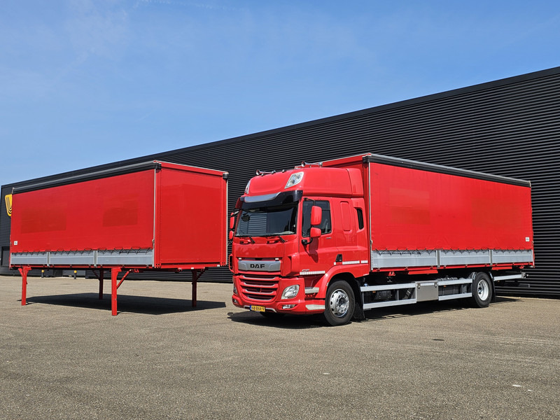 DAF CF 340 SPACECAB / 2 X BDF LAADBAK - Тентованный грузовик: фото 1 DAF CF 340 SPACECAB / 2 X BDF LAADBAK - Тентованный грузовик: фото 1