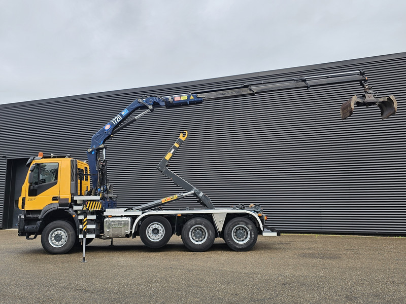 Iveco TRAKKER 380 8X6 / EURO 6 / CRANE + HOOKLIFT - Крюковой мультилифт, Автоманипулятор: фото 3 Iveco TRAKKER 380 8X6 / EURO 6 / CRANE + HOOKLIFT - Крюковой мультилифт, Автоманипулятор: фото 3