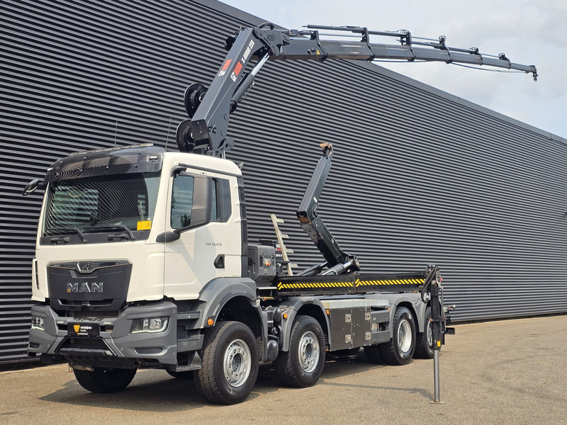 MAN TGS 35.470 8X4 BB / HIAB CRANE + HOOKLIFT - Автоманипулятор: фото 1 MAN TGS 35.470 8X4 BB / HIAB CRANE + HOOKLIFT - Автоманипулятор: фото 1