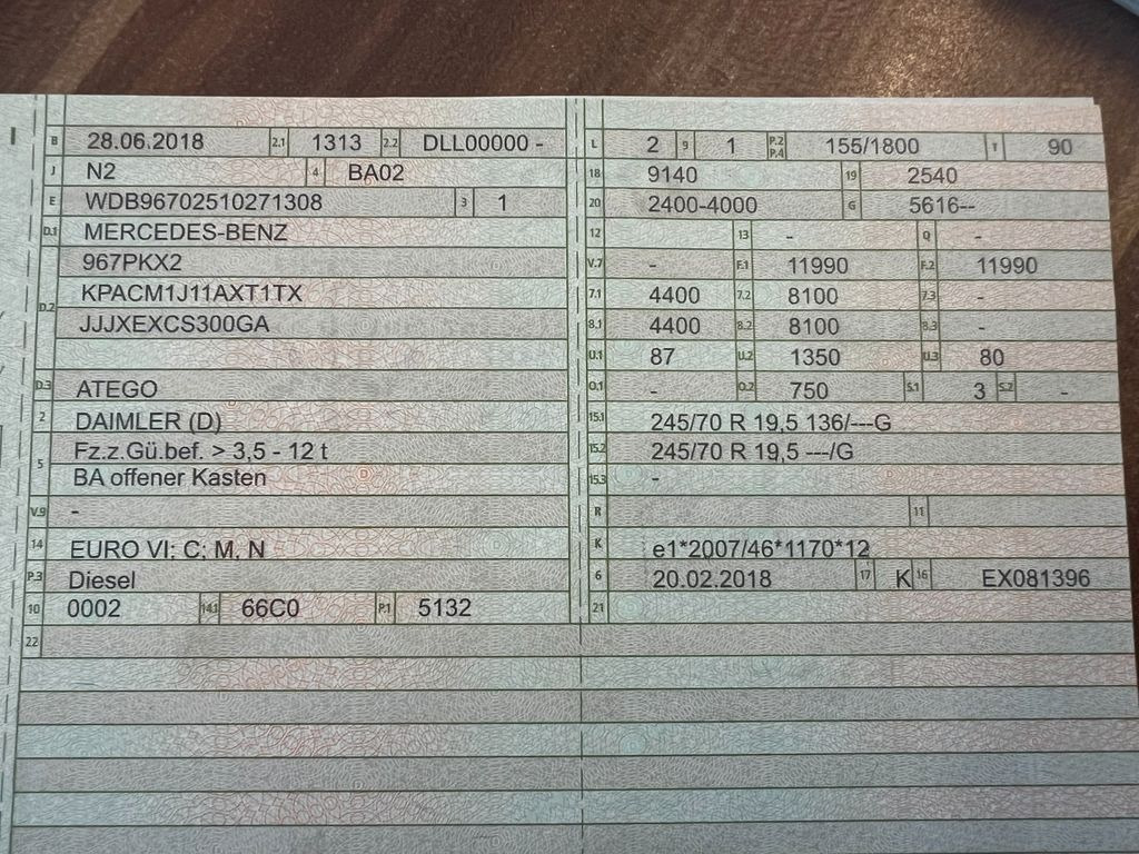 Mercedes-Benz 1221 4X2 offene Pritsche Mercedes-Benz 1221 4X2 offene Pritsche - Грузовик бортовой/ Платформа: фото 2 Mercedes-Benz 1221 4X2 offene Pritsche Mercedes-Benz 1221 4X2 offene Pritsche - Грузовик бортовой/ Платформа: фото 2