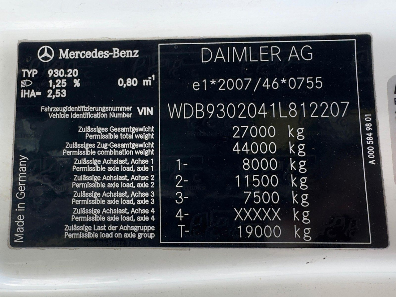 Mercedes-Benz 2541 6x2 ARK Meiller 20.65 | ATLA 120.2E mit 5&6 - Автоманипулятор: фото 4 Mercedes-Benz 2541 6x2 ARK Meiller 20.65 | ATLA 120.2E mit 5&6 - Автоманипулятор: фото 4