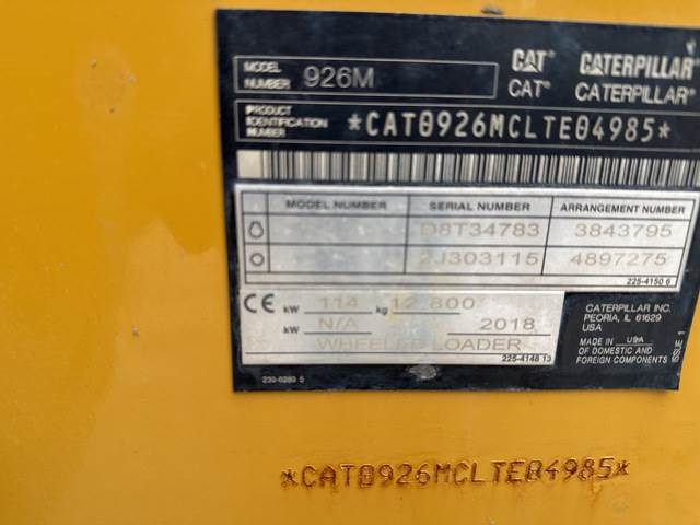 CAT 926M в лизинг CAT 926M: фото 6