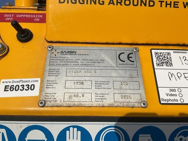 Garbin Fiber 450E - Траншеекопатель: фото 5 Garbin Fiber 450E - Траншеекопатель: фото 5