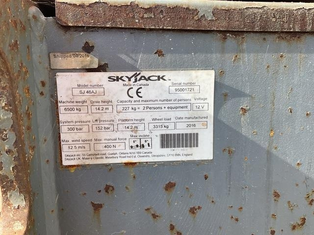 SkyJack SJ46AJ - Коленчатый подъемник: фото 5 SkyJack SJ46AJ - Коленчатый подъемник: фото 5