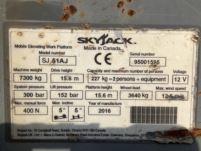 SkyJack SJ51AJ - Коленчатый подъемник: фото 5 SkyJack SJ51AJ - Коленчатый подъемник: фото 5