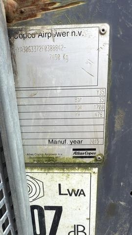 Atlas Copco Y35 - Воздушный компрессор: фото 5 Atlas Copco Y35 - Воздушный компрессор: фото 5
