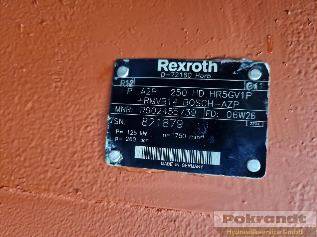 A2P250HD HR5GV1P + RMVB14 - Гидравлический насос: фото 5 A2P250HD HR5GV1P + RMVB14 - Гидравлический насос: фото 5