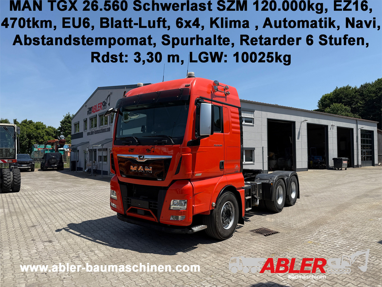 MAN TGX 26.560 Swerlast SZM 120.000 kg Retarder ACC - Тягач: фото 1 MAN TGX 26.560 Swerlast SZM 120.000 kg Retarder ACC - Тягач: фото 1