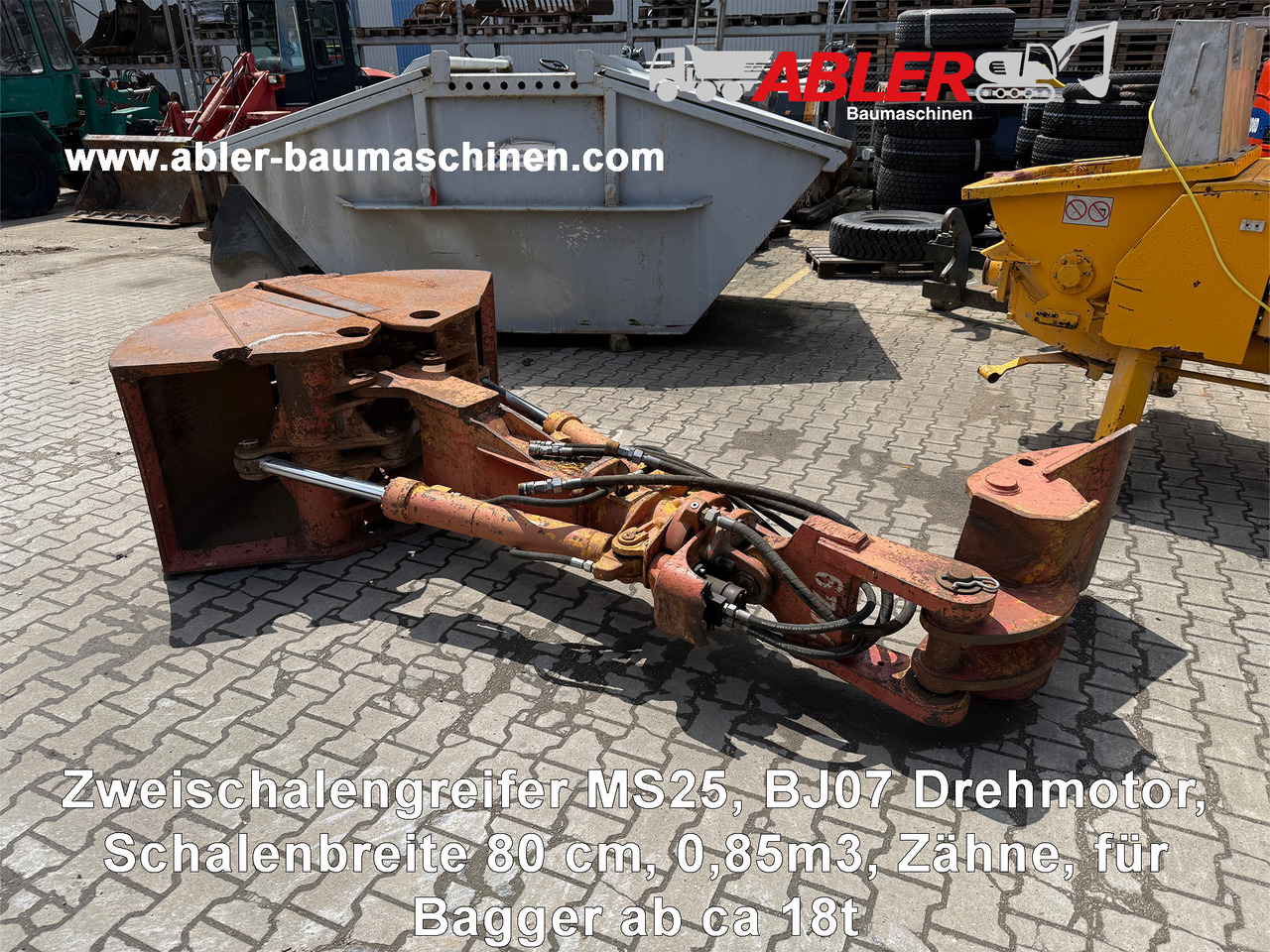 Zweischalengreifer MS25 0,85 m3 - Грейферный ковш: фото 1 Zweischalengreifer MS25 0,85 m3 - Грейферный ковш: фото 1