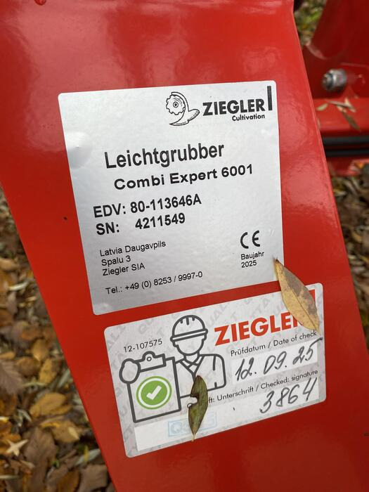 Ziegler Leichtgrubber Combi Expert 6001 - Культиватор: фото 4 Ziegler Leichtgrubber Combi Expert 6001 - Культиватор: фото 4