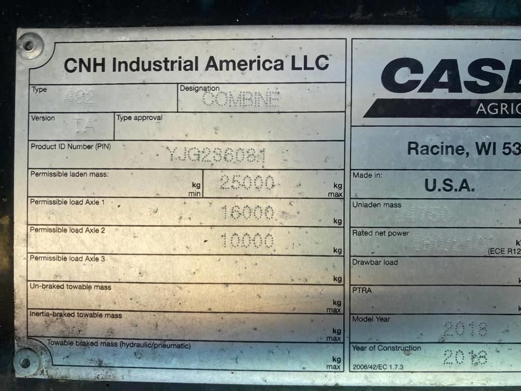 Зерноуборочный комбайн Case IH 9240: фото 12