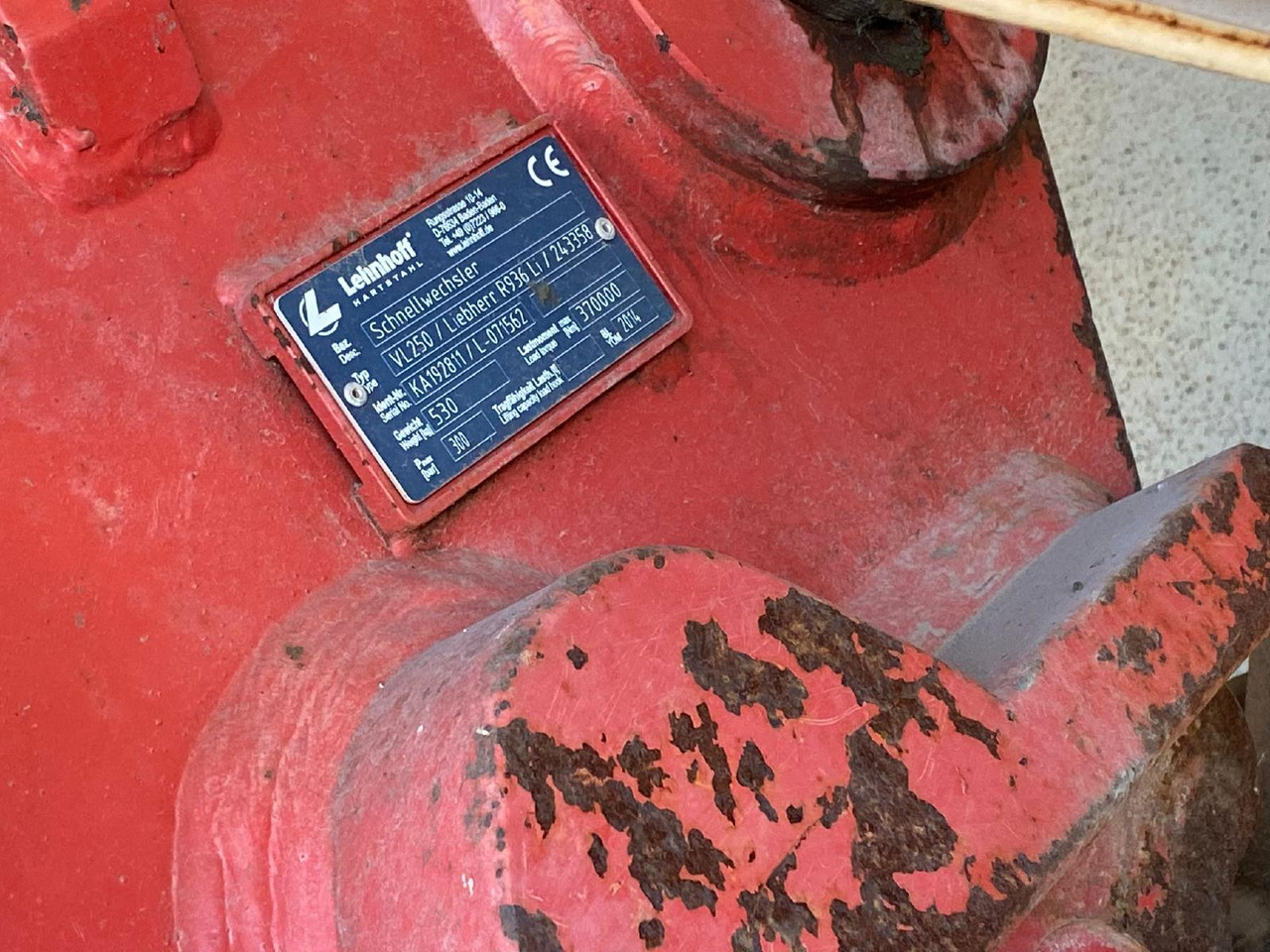 Lehnhoff VL 250 aus R 936 - Сцепное устройство для Строительной техники: фото 2 Lehnhoff VL 250 aus R 936 - Сцепное устройство для Строительной техники: фото 2