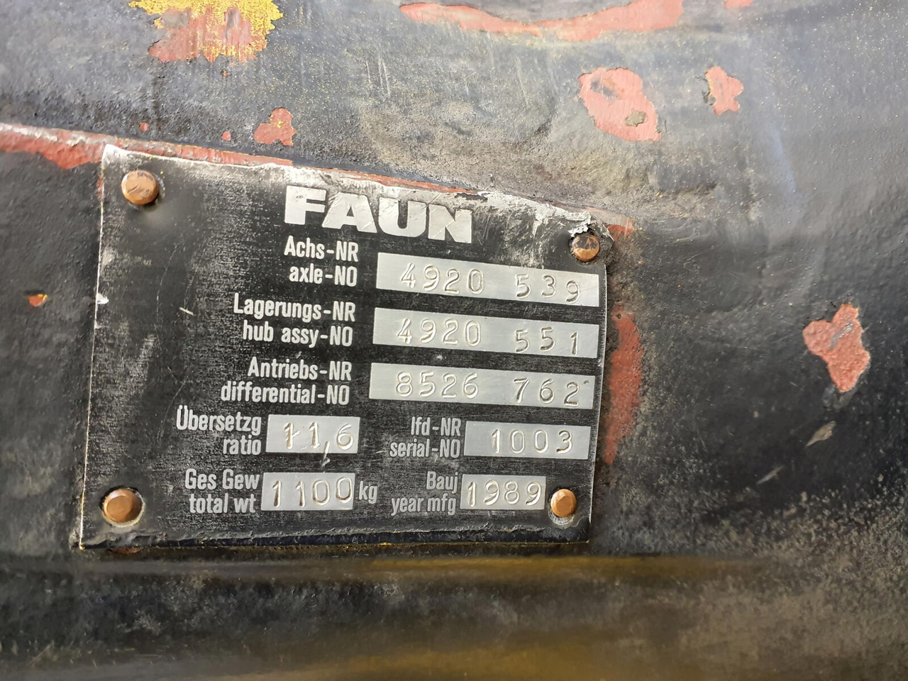 FAUN RTF 30 end differential 13x29 - Дифференциал для Мобильных кранов: фото 4 FAUN RTF 30 end differential 13x29 - Дифференциал для Мобильных кранов: фото 4