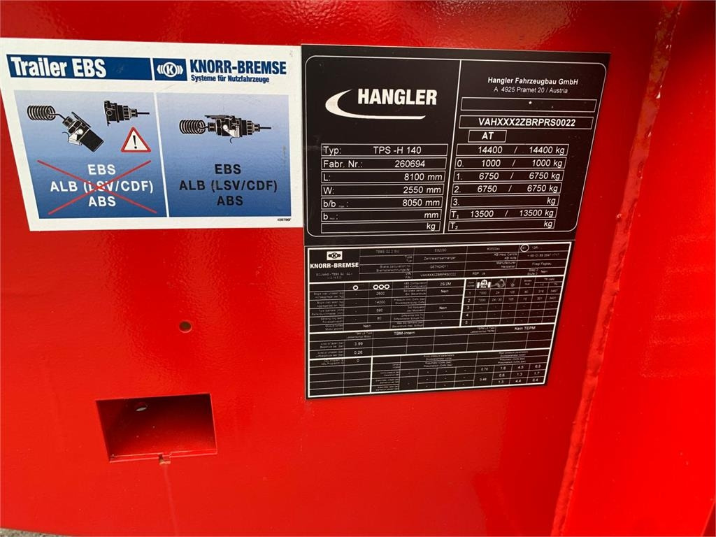 Низкорамный прицеп Hangler TPS-H 140 2 akslet kærre med ramper: фото 17