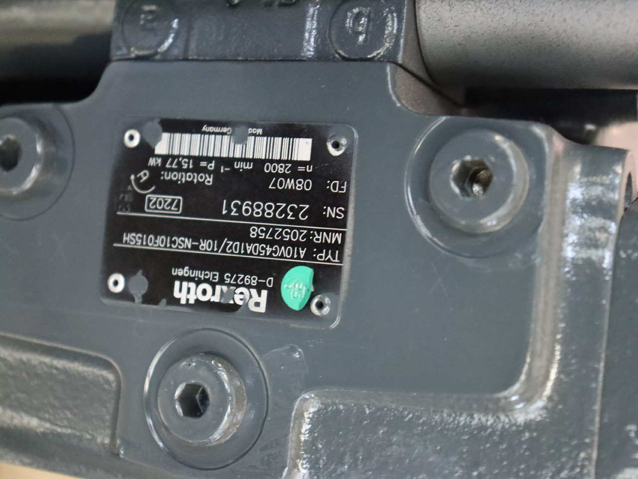 REXROTH A10VG45DA1D2/10R-NSC10F015SH - Гидравлический насос для Погрузочно-разгрузочной техники: фото 4 REXROTH A10VG45DA1D2/10R-NSC10F015SH - Гидравлический насос для Погрузочно-разгрузочной техники: фото 4