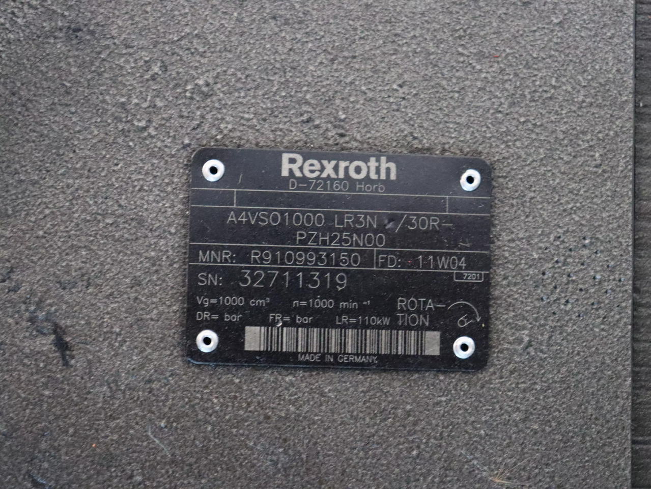 REXROTH A4VSO1000LR3N/30R-PZH25N00 - Гидравлический насос для Строительной техники: фото 5 REXROTH A4VSO1000LR3N/30R-PZH25N00 - Гидравлический насос для Строительной техники: фото 5