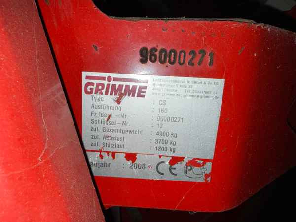 Grimme CS-150 RotaPower - Картофелеуборочный комбайн: фото 2 Grimme CS-150 RotaPower - Картофелеуборочный комбайн: фото 2