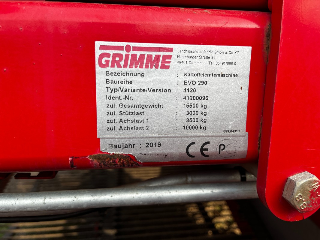 Grimme EVO 290 ClodSep - Комбайн: фото 2 Grimme EVO 290 ClodSep - Комбайн: фото 2