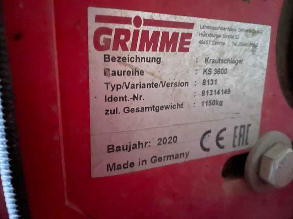 Grimme KS 3600 - Комбайн: фото 2 Grimme KS 3600 - Комбайн: фото 2