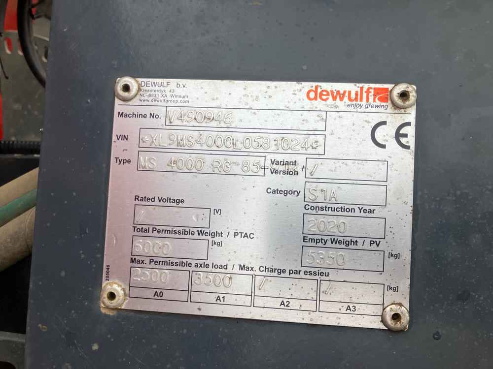 Dewulf Dewulf, MS4000, 4 Row, Trailed, Belt, Potato Planter - Комбайн: фото 2 Dewulf Dewulf, MS4000, 4 Row, Trailed, Belt, Potato Planter - Комбайн: фото 2