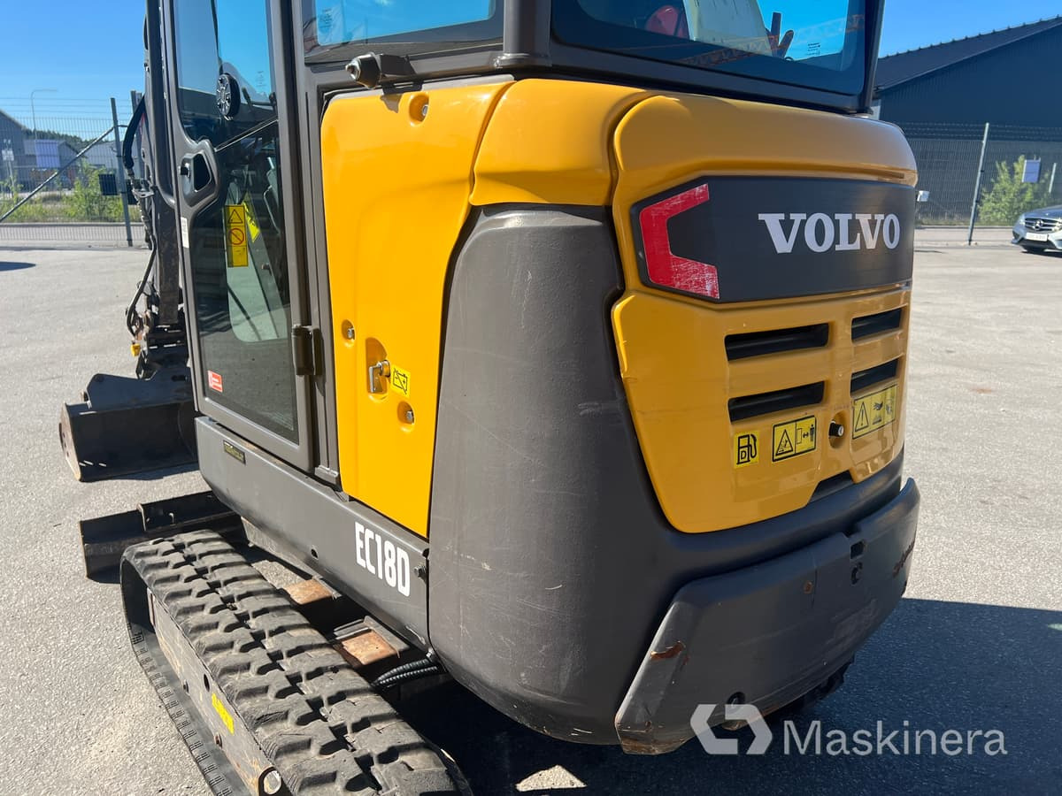 Гусеничный экскаватор Grävmaskin Volvo EC18D med maskintrailer och redskap: фото 25