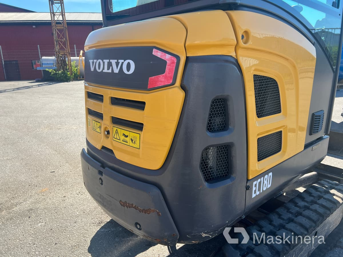 Гусеничный экскаватор Grävmaskin Volvo EC18D med maskintrailer och redskap: фото 24
