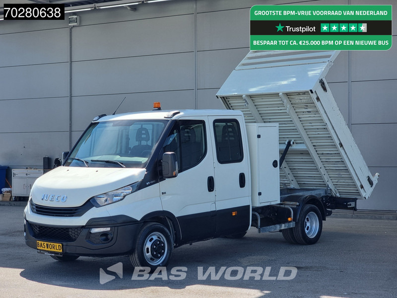 Iveco Daily 35C12 Kipper met Kist Dubbel Cabine Dubbellucht 3,5t Trekhaak Airco Euro6 Tipper Benne Kieper Airco Dubbel cabine Trekhaak - Малотоннажный самосвал: фото 1 Iveco Daily 35C12 Kipper met Kist Dubbel Cabine Dubbellucht 3,5t Trekhaak Airco Euro6 Tipper Benne Kieper Airco Dubbel cabine Trekhaak - Малотоннажный самосвал: фото 1