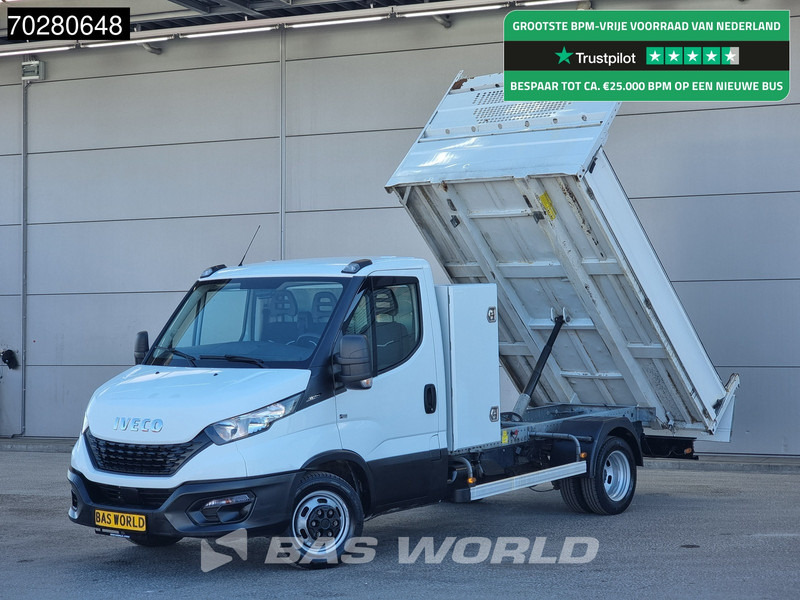 Iveco Daily 35C14 Kipper met Kist Dubbellucht 3,5t Trekhaak Airco Cruise Camera Euro6 Tipper Benne Kieper Airco Trekhaak Cruise control - Малотоннажный самосвал: фото 1 Iveco Daily 35C14 Kipper met Kist Dubbellucht 3,5t Trekhaak Airco Cruise Camera Euro6 Tipper Benne Kieper Airco Trekhaak Cruise control - Малотоннажный самосвал: фото 1