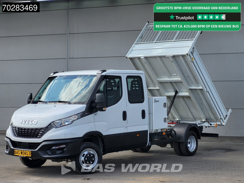 Iveco Daily 35C16 3.0L Kipper met Kist Dubbel Cabine Dubbellucht 3,5t Trekhaak Navi Airco Cruise Camera Euro6 Kieper Tipper Benne 2m3 Airco - Малотоннажный самосвал: фото 1 Iveco Daily 35C16 3.0L Kipper met Kist Dubbel Cabine Dubbellucht 3,5t Trekhaak Navi Airco Cruise Camera Euro6 Kieper Tipper Benne 2m3 Airco - Малотоннажный самосвал: фото 1