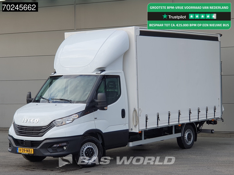 Iveco Daily 35S18 3.0L Laadklep 180PK Schuifzeilen Airco Cruise Bakwagen Euro6 Meubelbak Zeilenwagen Schuifzeil Plane 22m3 Airco Cruise cont - Тентованный фургон: фото 1 Iveco Daily 35S18 3.0L Laadklep 180PK Schuifzeilen Airco Cruise Bakwagen Euro6 Meubelbak Zeilenwagen Schuifzeil Plane 22m3 Airco Cruise cont - Тентованный фургон: фото 1