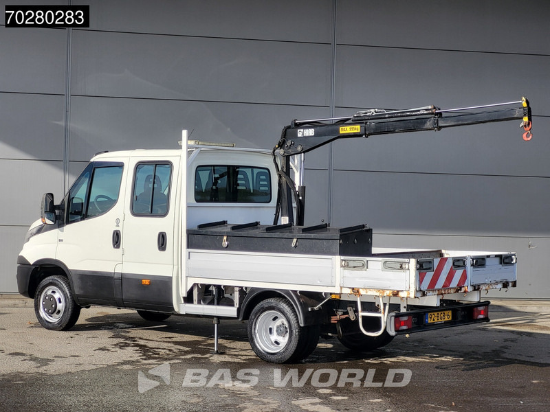 Малотоннажный бортовой грузовик Iveco Daily 50C17 3,0L Automaat HIAB 017T-2 DC Open laadbak Dubbellucht Airco Euro6 Pickup Crane Kraanwagen Pritsche Airco Dubbel cabine: фото 7