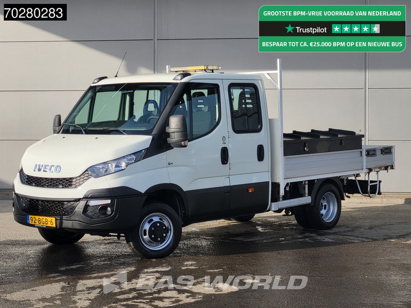Iveco Daily 50C17 3,0L Automaat HIAB 017T-2 DC Open laadbak Kraan Dubbellucht Airco Euro6 Pickup Crane Kraanwagen Pritsche Airco Dubbel cabi - Малотоннажный бортовой грузовик: фото 1 Iveco Daily 50C17 3,0L Automaat HIAB 017T-2 DC Open laadbak Kraan Dubbellucht Airco Euro6 Pickup Crane Kraanwagen Pritsche Airco Dubbel cabi - Малотоннажный бортовой грузовик: фото 1