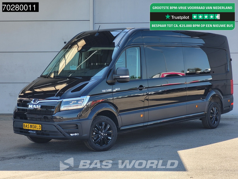 MAN TGE 3.180 4x4 Automaat 2025 Facelift L4H3 LED ACC Navi Airco Cruise Camera Parkeersensoren L3H2 Allrad 4WD 15m3 Airco - Цельнометаллический фургон: фото 1 MAN TGE 3.180 4x4 Automaat 2025 Facelift L4H3 LED ACC Navi Airco Cruise Camera Parkeersensoren L3H2 Allrad 4WD 15m3 Airco - Цельнометаллический фургон: фото 1