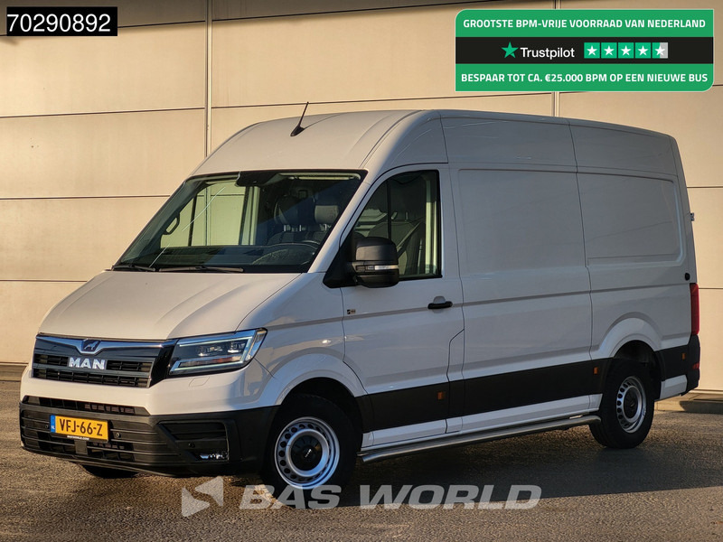 MAN TGE Elektrisch 115km WLTP 35,8kWh LED Navi Airco Cruise Camera Parkeersensoren 12m3 Airco Cruise control - Цельнометаллический фургон, Электрический фургон: фото 1 MAN TGE Elektrisch 115km WLTP 35,8kWh LED Navi Airco Cruise Camera Parkeersensoren 12m3 Airco Cruise control - Цельнометаллический фургон, Электрический фургон: фото 1
