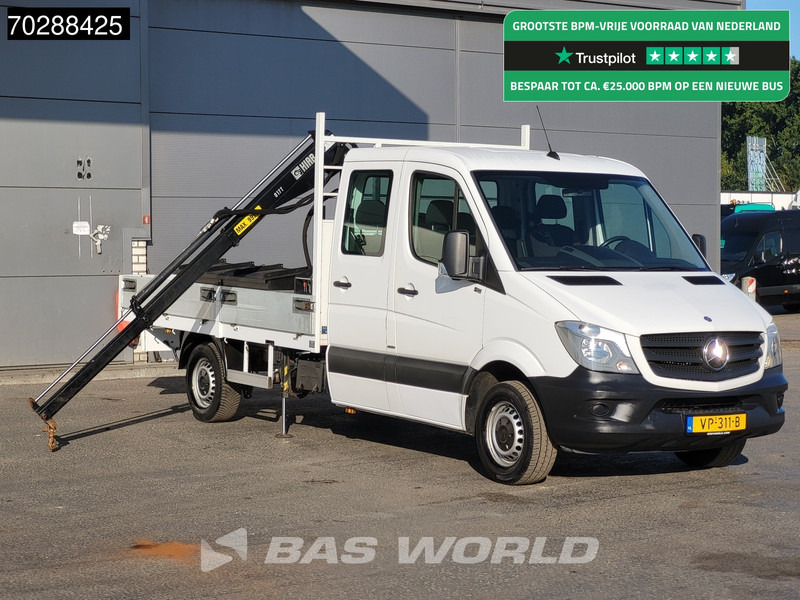 Mercedes-Benz Sprinter 310 CDI Euro6 Automaat Open laadbak Kraanwagen HIAB 017T-2 Navi Airco Euro6 Kraan Crane Kranwagen Pickup Pritsche Airco - Малотоннажный бортовой грузовик: фото 1 Mercedes-Benz Sprinter 310 CDI Euro6 Automaat Open laadbak Kraanwagen HIAB 017T-2 Navi Airco Euro6 Kraan Crane Kranwagen Pickup Pritsche Airco - Малотоннажный бортовой грузовик: фото 1