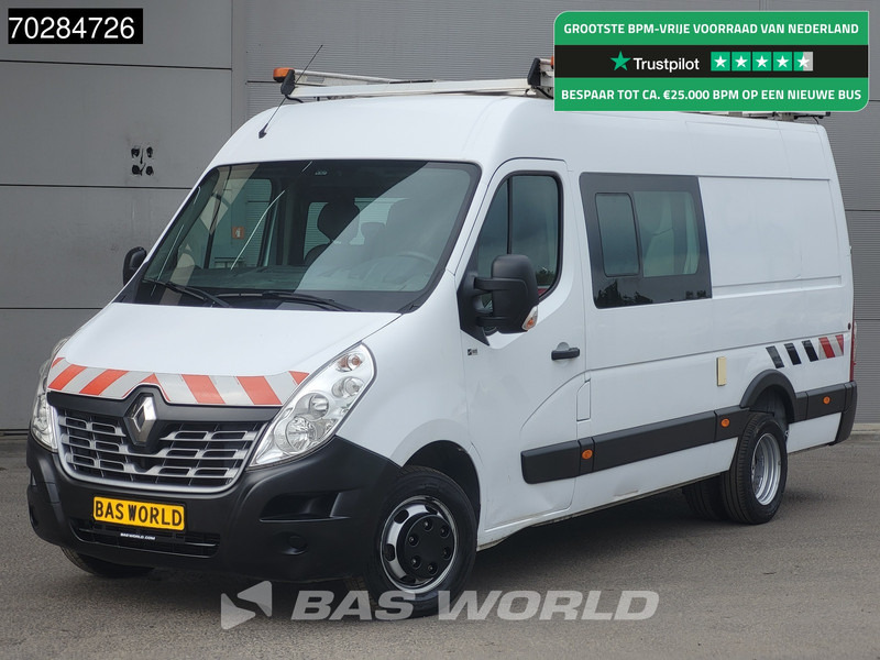 Renault Master 130pk Dubbel Cabine Dubbellucht L3H2 3,5t Trekhaak Airco Cruise Imperiaal Werkplaatsinrichting Euro6 DC Doka Mixto 8m3 Airco Trekhaak - Цельнометаллический фургон: фото 1 Renault Master 130pk Dubbel Cabine Dubbellucht L3H2 3,5t Trekhaak Airco Cruise Imperiaal Werkplaatsinrichting Euro6 DC Doka Mixto 8m3 Airco Trekhaak - Цельнометаллический фургон: фото 1