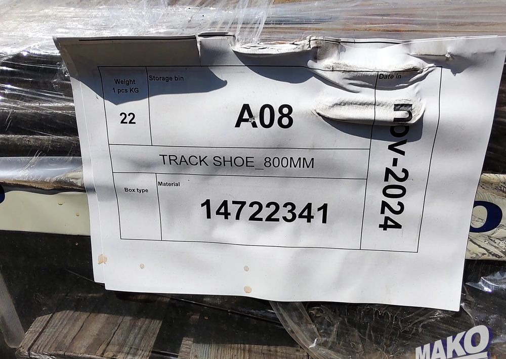 NOWE klepki płyty gąsienic Volvo 80cm 800mm - Гусеница для Строительной техники: фото 4 NOWE klepki płyty gąsienic Volvo 80cm 800mm - Гусеница для Строительной техники: фото 4
